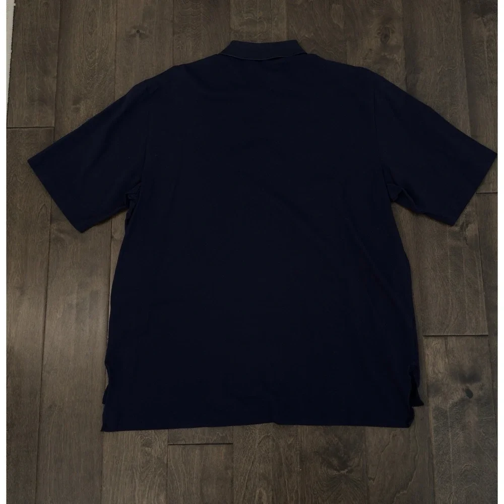 Ralph Lauren Polo Golf Shirt Mens Size XL Blue USA Flag Embroidered Logo Collard